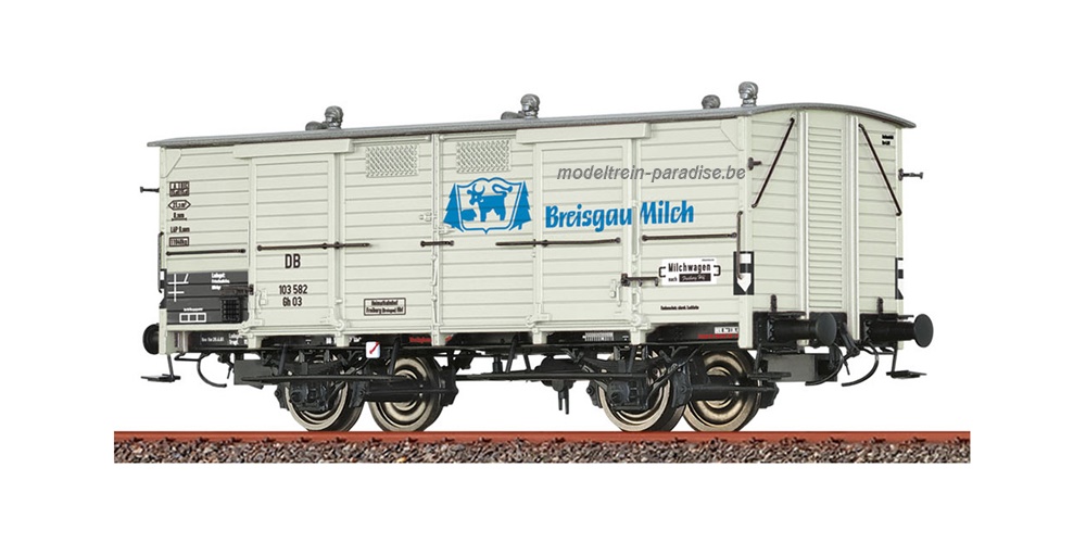 48669 ... DB .. Goederenwagen Gh 03 \"Breisgau Milch\" .. tp III