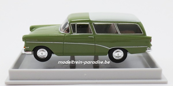 20044 ... Opel Rekord P1 CarAVan\'57 groen/wit
