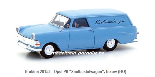 20153 ... Opel Rekord PII \"Snelbestelwagen\" blauw