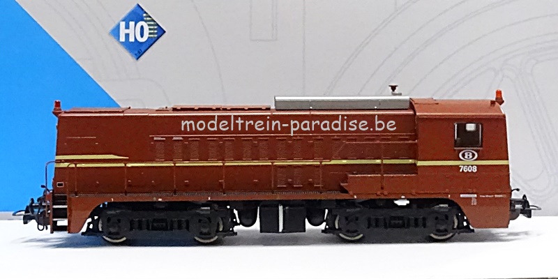97767 ... SNCB … Dieselloc  7608 ,,bruin\'\' .. tp V ..DC/CC