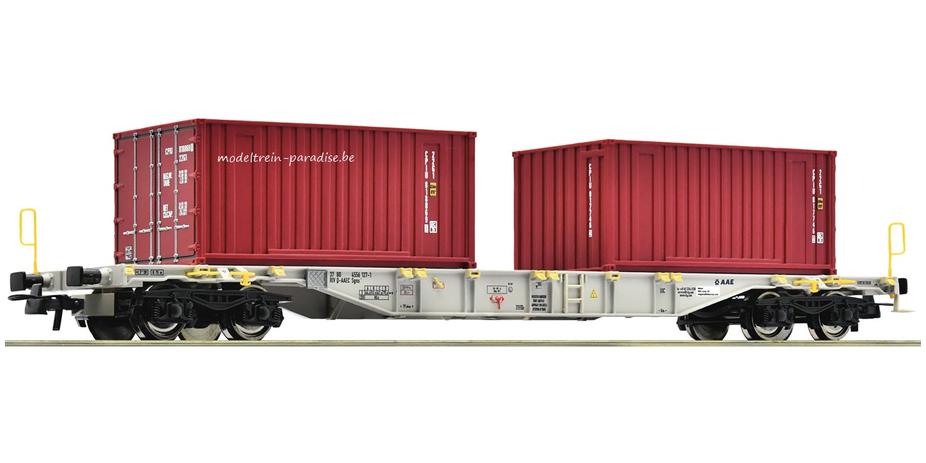 77345 ... AEE ... Contdraagwagen + 2 x 20\" containers .. tp VI