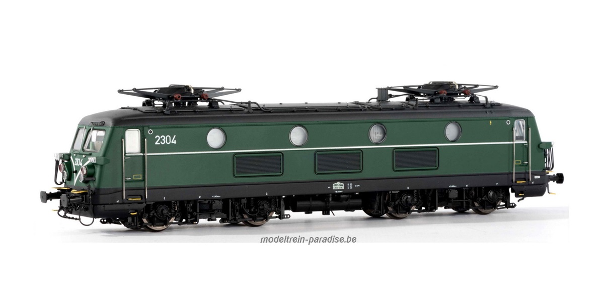3006-V2 ... SNCB .. E-lok 2304 .. tp IV groen .. CA dig (3-rail)