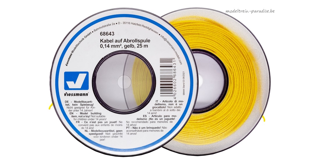 68643 ... 25 m kabel 0,14 mm², gelb